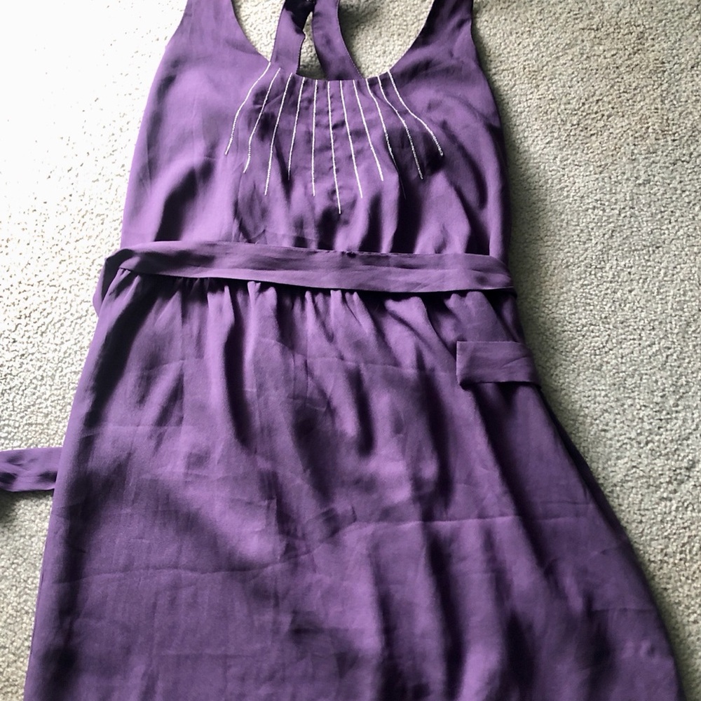 Rory Beca forever21 purple dress with silver sun rays design on chest size S/M